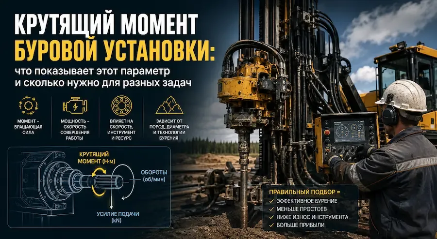 Крутящий момент буровой установки: что показывает этот параметр и сколько нужно для разных задач